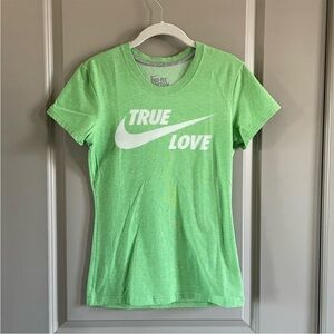 Nike green dri-fit cotton tee. Worn once.